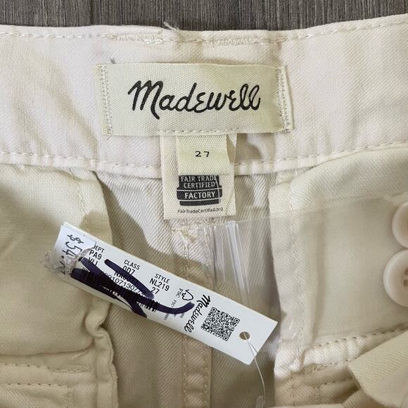 Madewell Low Slung Cargo Straight Leg Boho Trendy Pants US Women's 27 New - Picture 5 of 6